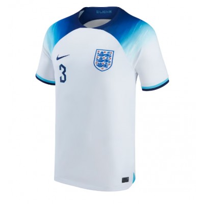 Pánský Fotbalový dres Anglie Luke Shaw #3 MS 2022 Domácí Krátký Rukáv